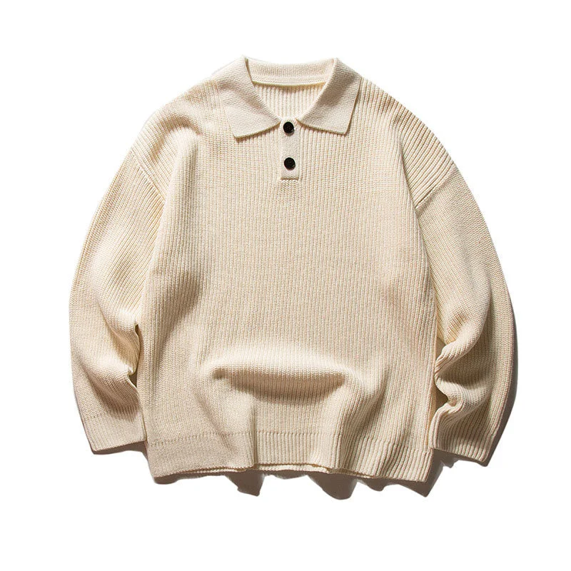 Cozy Men's Cable-Knit Sweaters#RCF-OT-M002# 針織衫領套頭毛衣