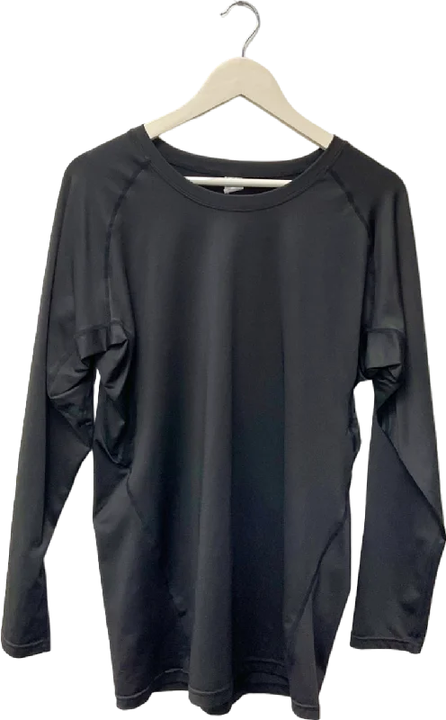 Men's Shirts with Antimicrobial TreatmentBlack Long Sleeve Top UK 2XL