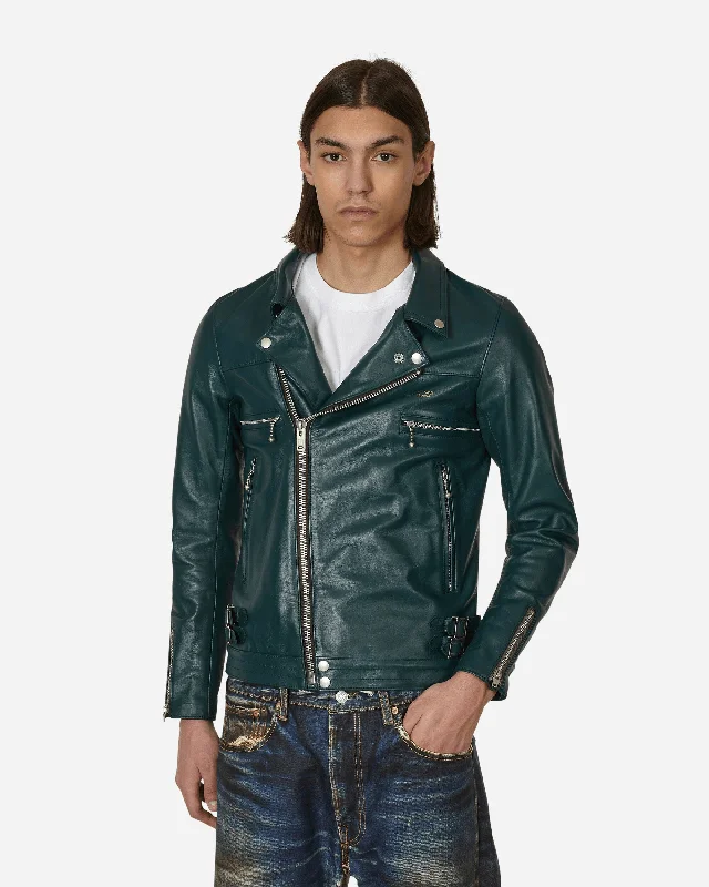 Stylish Men's Biker JacketsLeather Rider Jacket Green