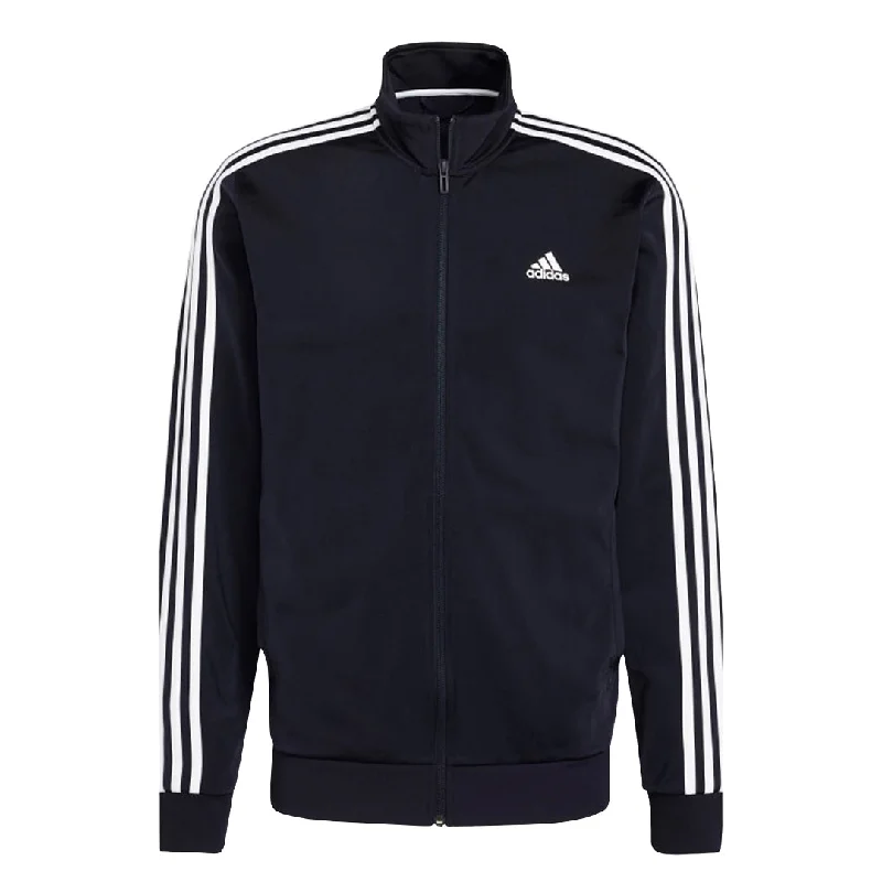 Men's Coats with Hidden Pocketsadidas - Men's 3-Stripes Tricot Track Top (H46100)