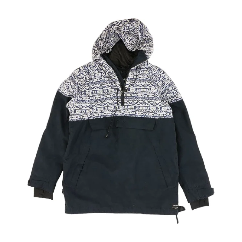 Men's Coats for Casual WearBlue Graphic 1/4 Zip Pullover