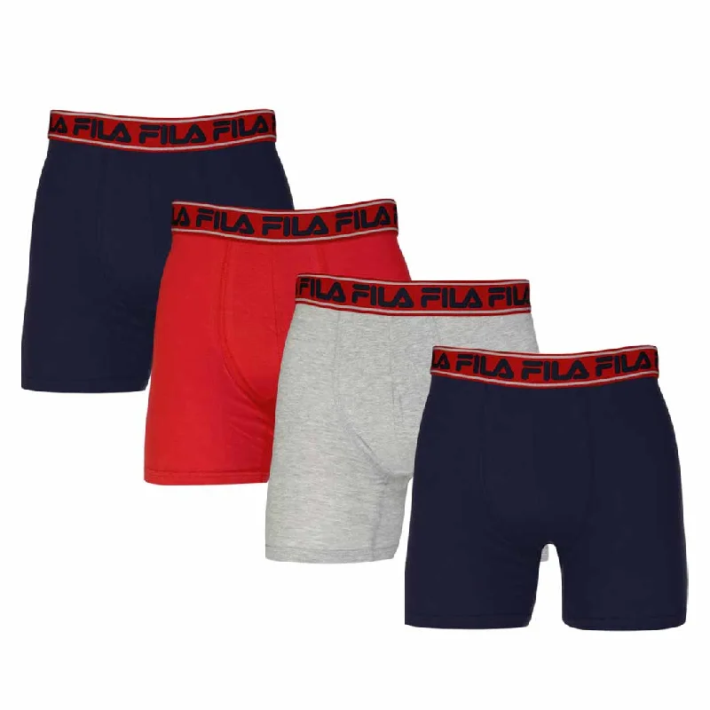 Men's Coats for Everyday WearFILA - Men's 4 Pack Boxer Brief (FM412BXCS15 600)