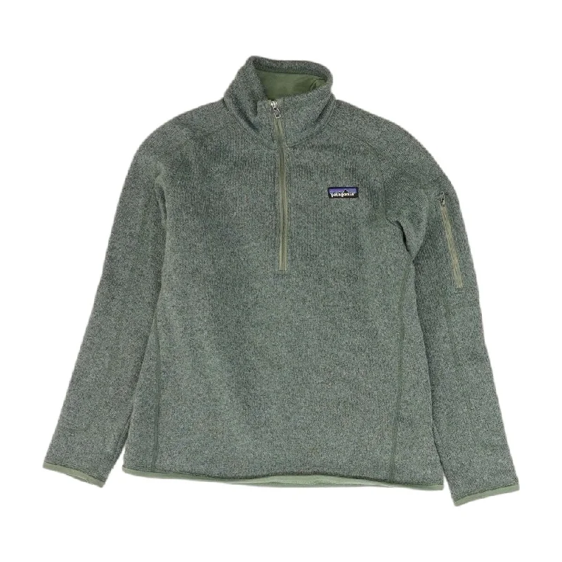 Men's Coats with Ripstop FabricGreen Solid 1/4 Zip Pullover