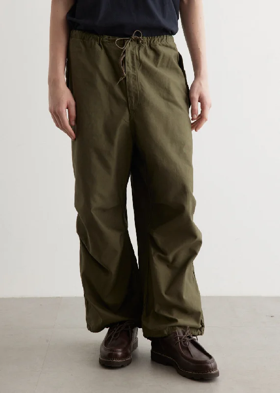 Men's Pants with Button-CuffsLoose Fit Army Trouser