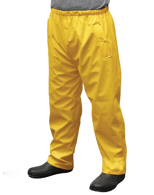 Men's Velcro-Closure Pants for ConvenienceMen's Wetskins PU Rain Pant