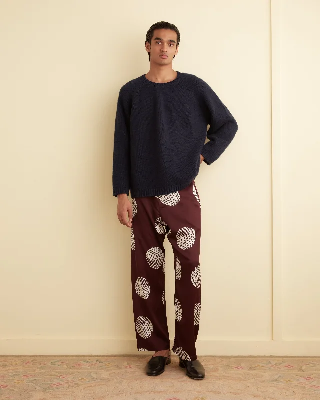 Men's Pants with Appliqué DetailsLattice Sphere Pajama Pants