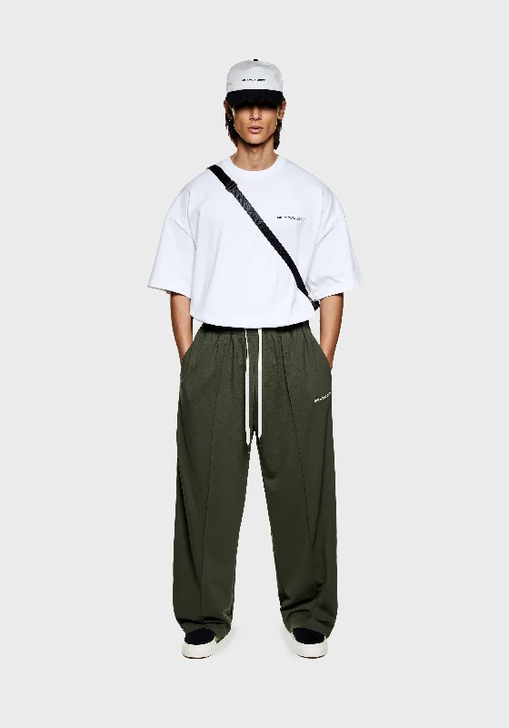 Men's Pants with Embroidered DesignsMKI WIDE FIT POLY TRACK PANTS