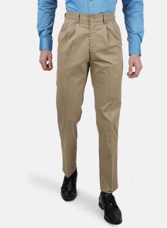 Men's Pants with Stain-Resistant TreatmentMens Khaki Regular Trouser