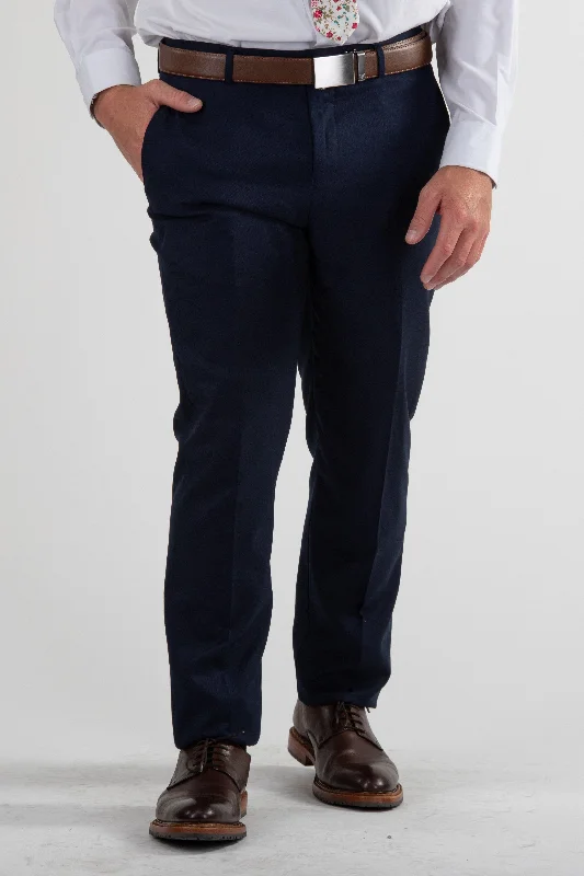 Men's Pants with Ripped and Distressed DetailsSignature Suit Pant Slim Fit / Navy