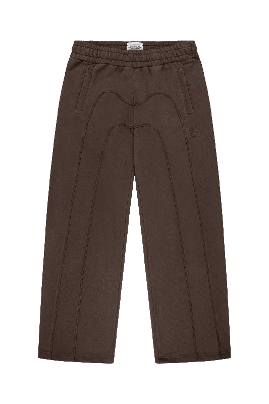 Men's Pants with Contrast Fabric PanelsSTACKS JOGGER BROWN